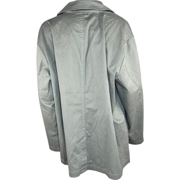 Joan Rivers Signature Twill Chore Jacket with Buttons Dusty Olive 1X NWOT - Picture 5 of 13